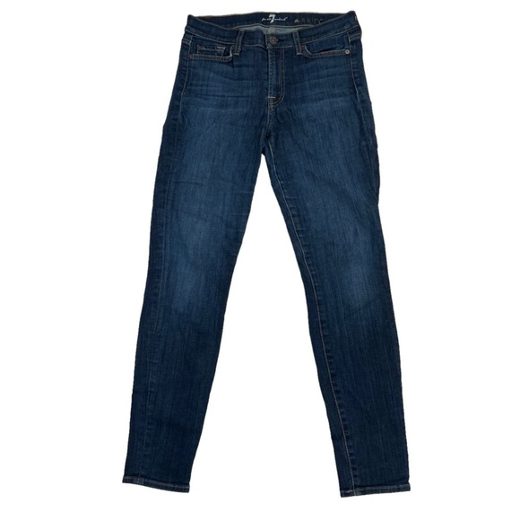 7 For All Mankind Skinny Jeans Size 29 Women’s - Picture 1 of 6